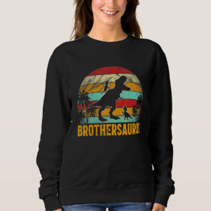 Brothersaurus T Rex Dinosaur For Brother Boy Sweatshirt