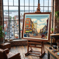 Broughton Street Savannah GA vintage