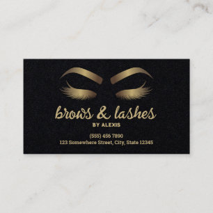 Brow and Lash Custom QR Professional Business Card