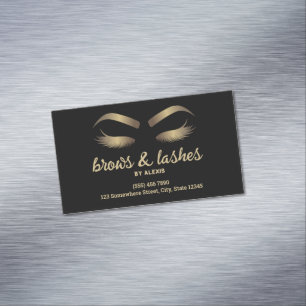 Brow and Lash Professional Magnetic Business Card