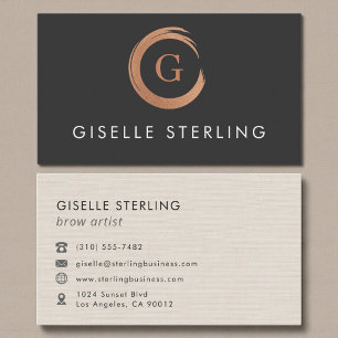 Brow Artist Modern Minimalist  Business Card