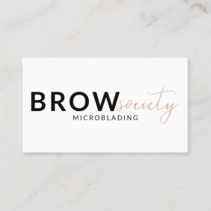 Brow Society Business Card
