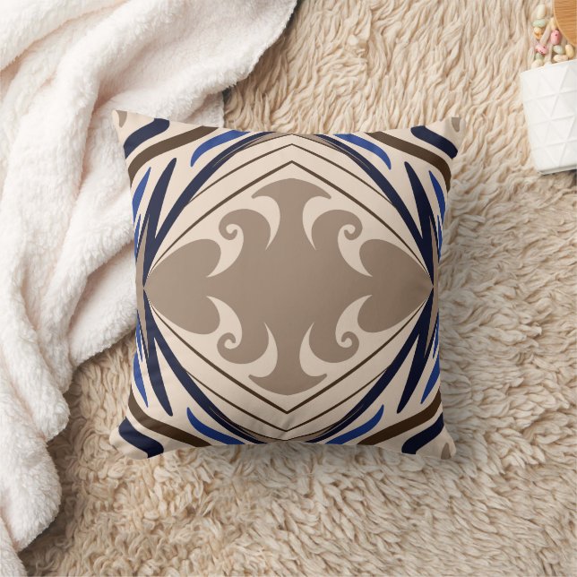 brown abstract oriental cushion (Blanket)