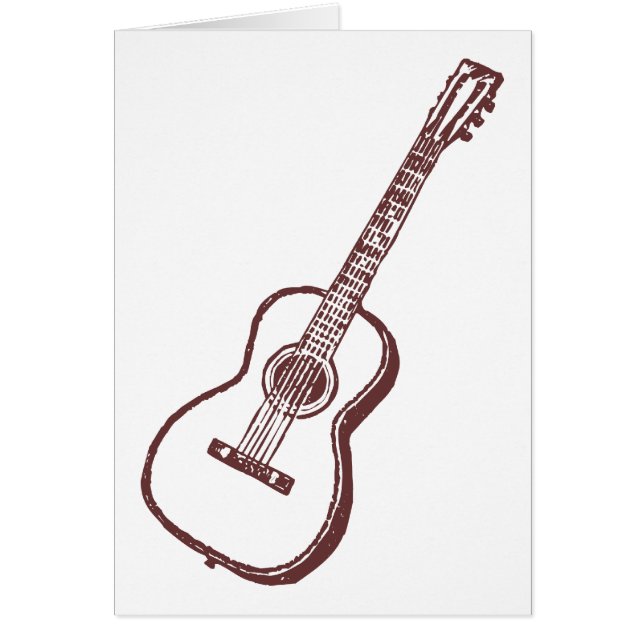 Brown Acoustic Classical Guitar (Front)