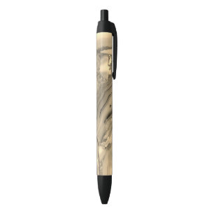 Brown Agate Black Ink Pen