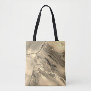 Brown Agate Tote Bag