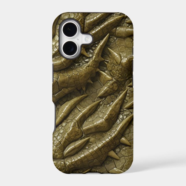  Brown Alligator Crocodile Dragon Snake Leather (Back)