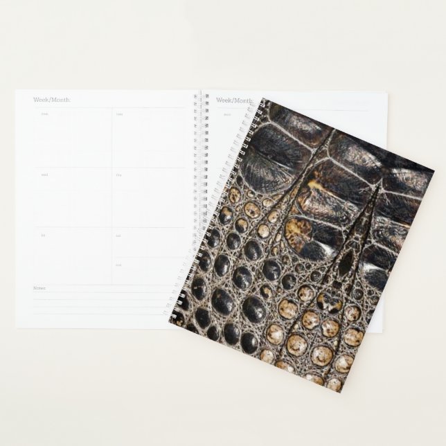 Brown American Alligator Skin Texture Planner (Display)