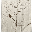Brown and Almond Bird in Tree Graphic Neutral