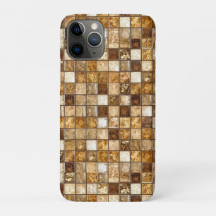 Brown and Beige Mosaic Tile Wall Case-Mate iPhone Case