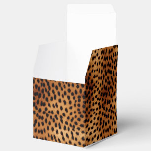 Brown and Black Cheetah Animal print Favour Box