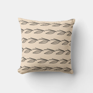 Brown and Black Contemporary Design Cushion