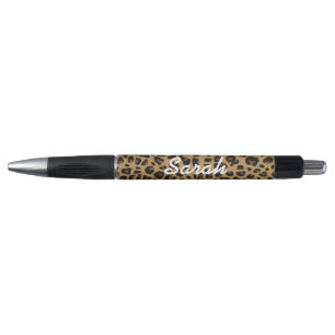Brown and Black Jaguar Pattern Pen