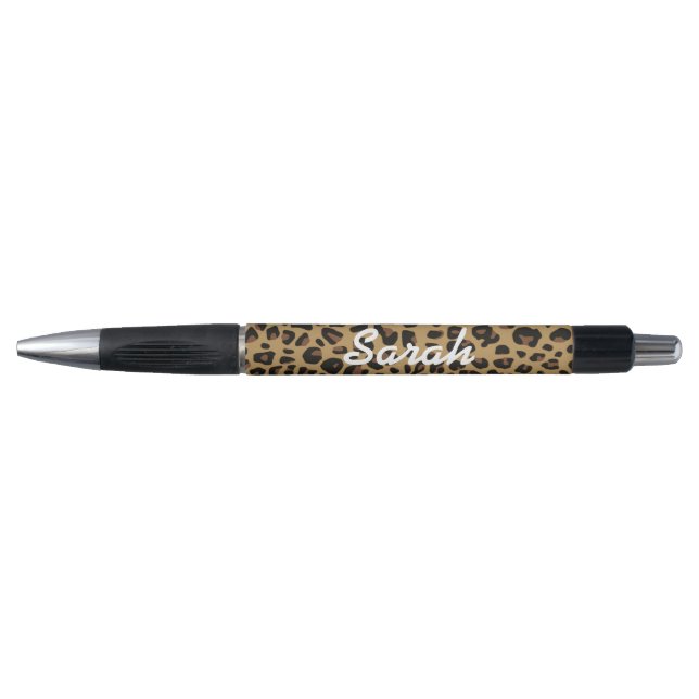 Brown and Black Jaguar Pattern Pen (Front)