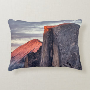 BROWN AND BLACK ROCK FORMATIONS DECORATIVE CUSHION