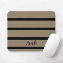 Brown and black stripes pattern personalised