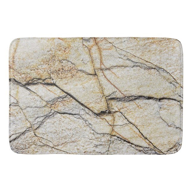 Brown and Black Textured Mable Stone  Bath Mat (Front)
