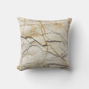 Brown and Black Textured Mable Stone Cushion