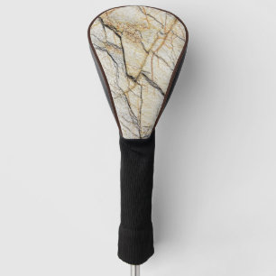 Brown and Black Textured Mable Stone Golf Head Cover