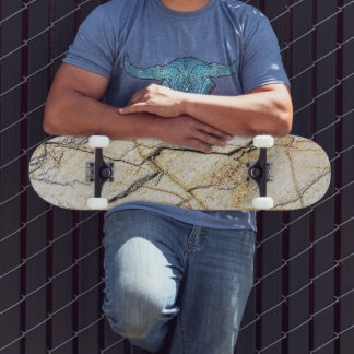 Brown and Black Textured Mable Stone Skateboard