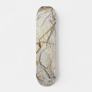 Brown and Black Textured Mable Stone  Skateboard