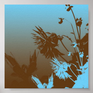 Brown-and-Blue-Chardon Poster