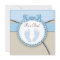 Brown and Blue Footprint Baby Shower
