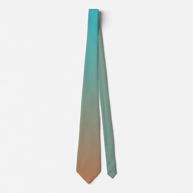 Brown and blue ombre tie (Front)