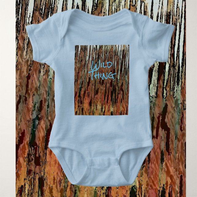 Brown and Blue Wild Thing Baby Bodysuit (Creator Uploaded)