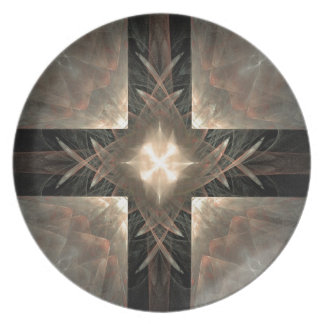 Brown And Cream Plate