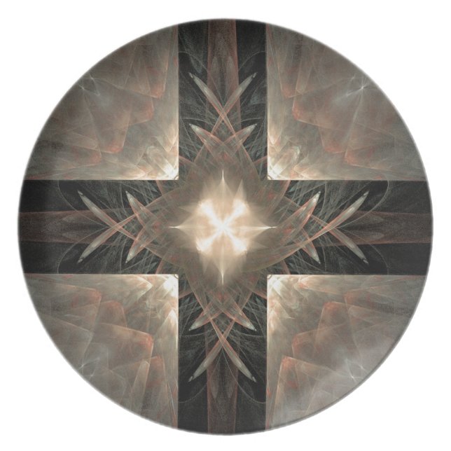 Brown And Cream Plate (Front)