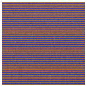 Brown and Dark Blue Striped/Lined Pattern Fabric