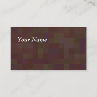 Brown and Green Abstract Pattern. Business Card