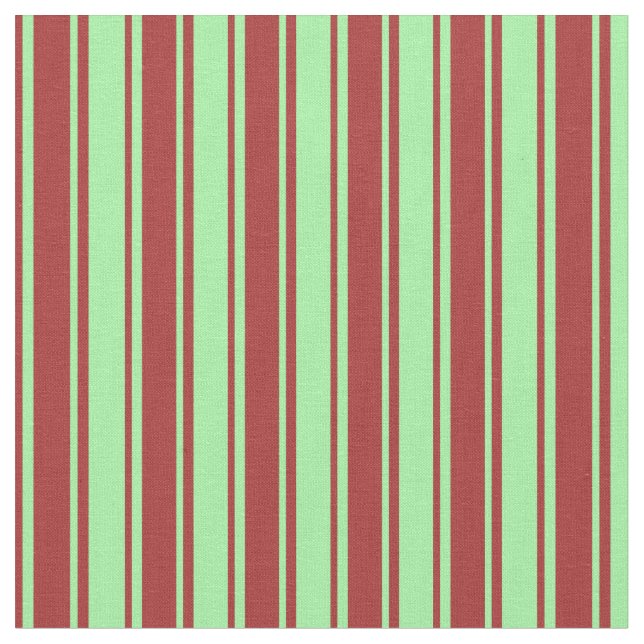 Brown and Green Coloured Stripes Pattern Fabric (Close Up)