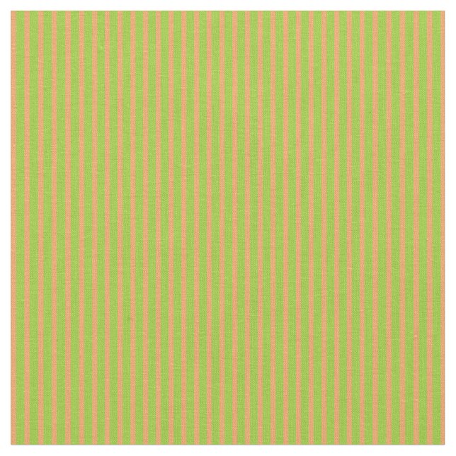 Brown and Green Coloured Stripes Pattern Fabric (Close Up)