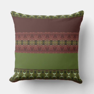 Brown And Green Designer Patio Cushion