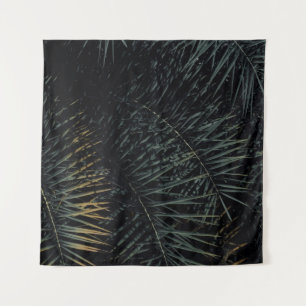 BROWN AND GREEN PLANT LEAVES TAPESTRY