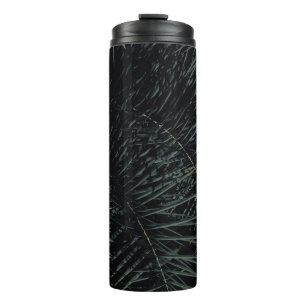 BROWN AND GREEN PLANT LEAVES THERMAL TUMBLER