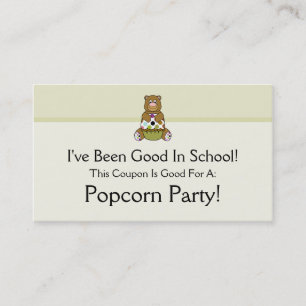 Brown And Green Polkadot Bear Discount Card