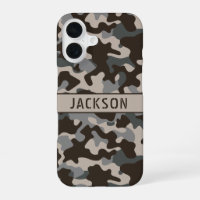 Brown and Grey Camouflage Personalised