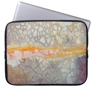 Brown and grey concrete surface laptop sleeve