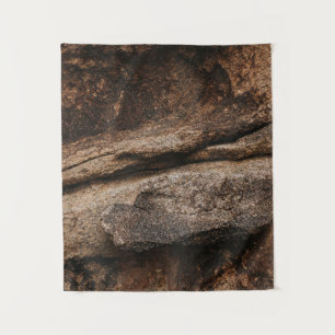 Brown and grey rock formation tapestry