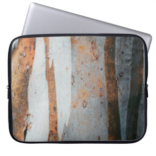 Brown and grey tree trunk laptop sleeve