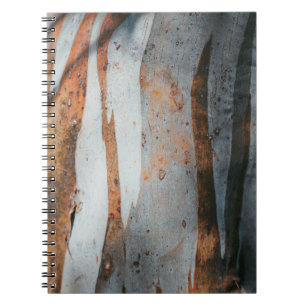 Brown and grey tree trunk notebook