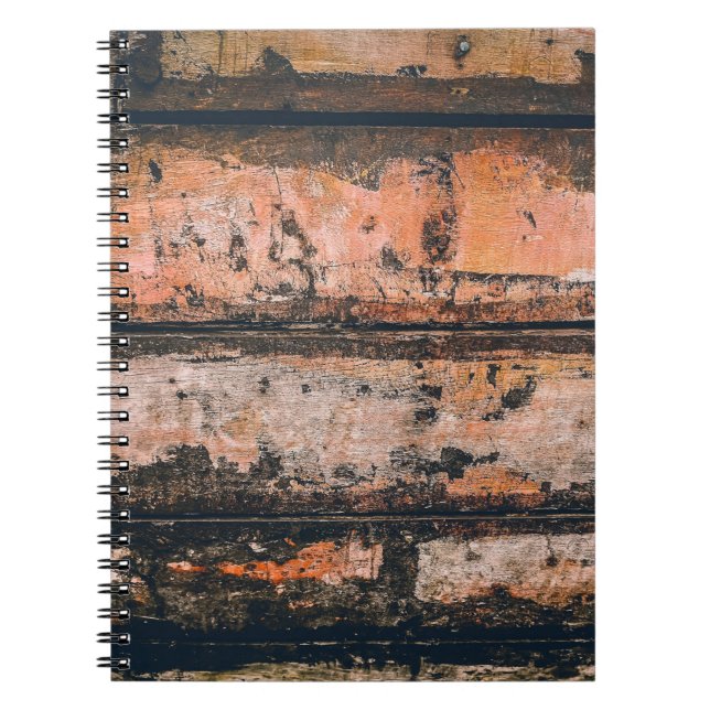 Brown and orange panel notebook (Front)
