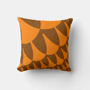 Brown and Orange Scales Cushion
