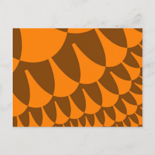 Brown and Orange Scales Postcard