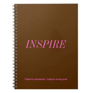 Brown and Pink Notebook