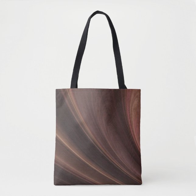 Brown And pink Soft Sand Waves Tote Bag (Front)
