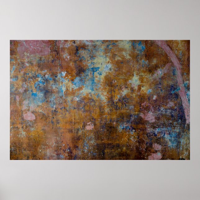 Brown and pink wooden surface poster (Front)